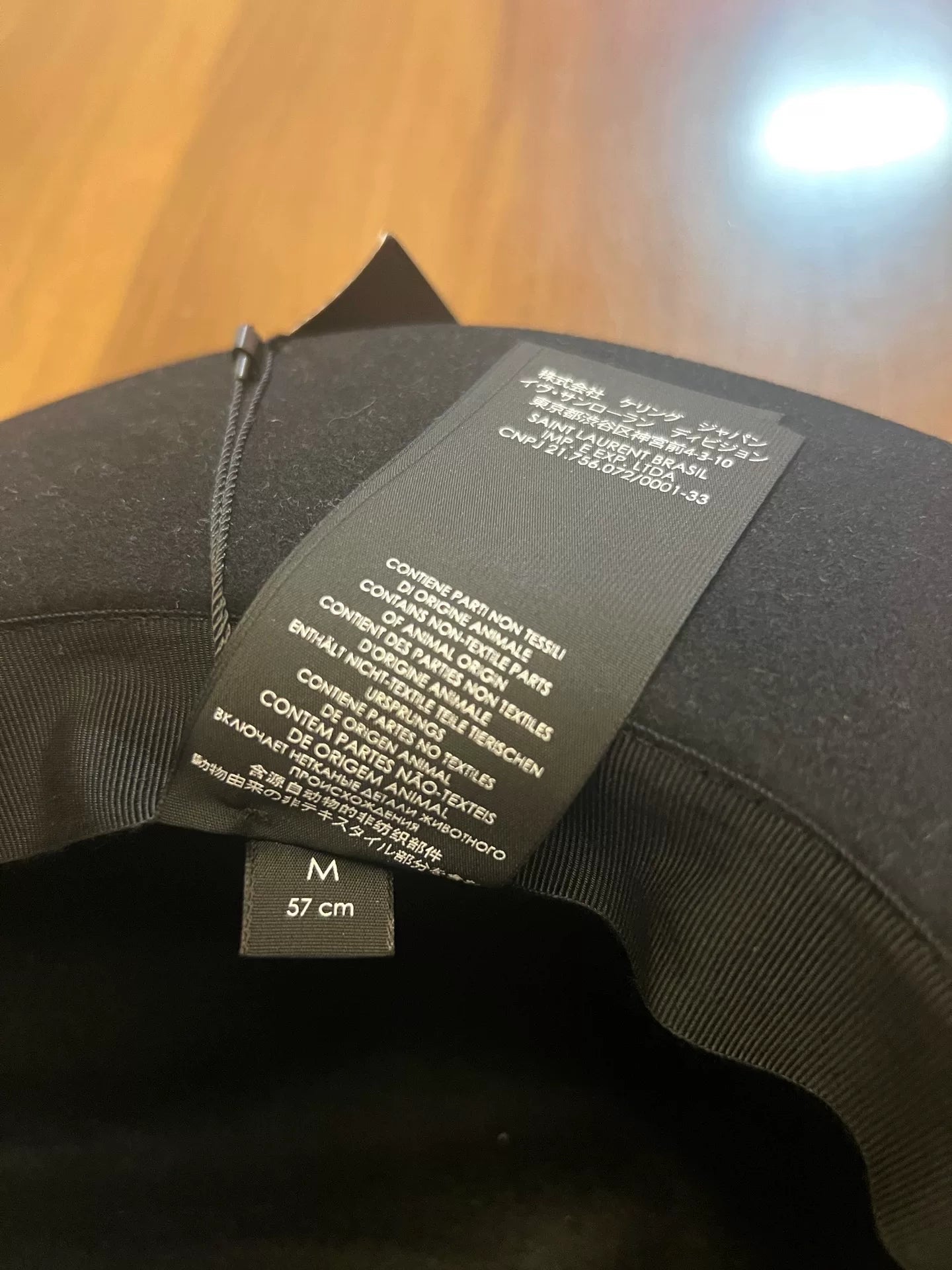 black rabbit fur fedora hat