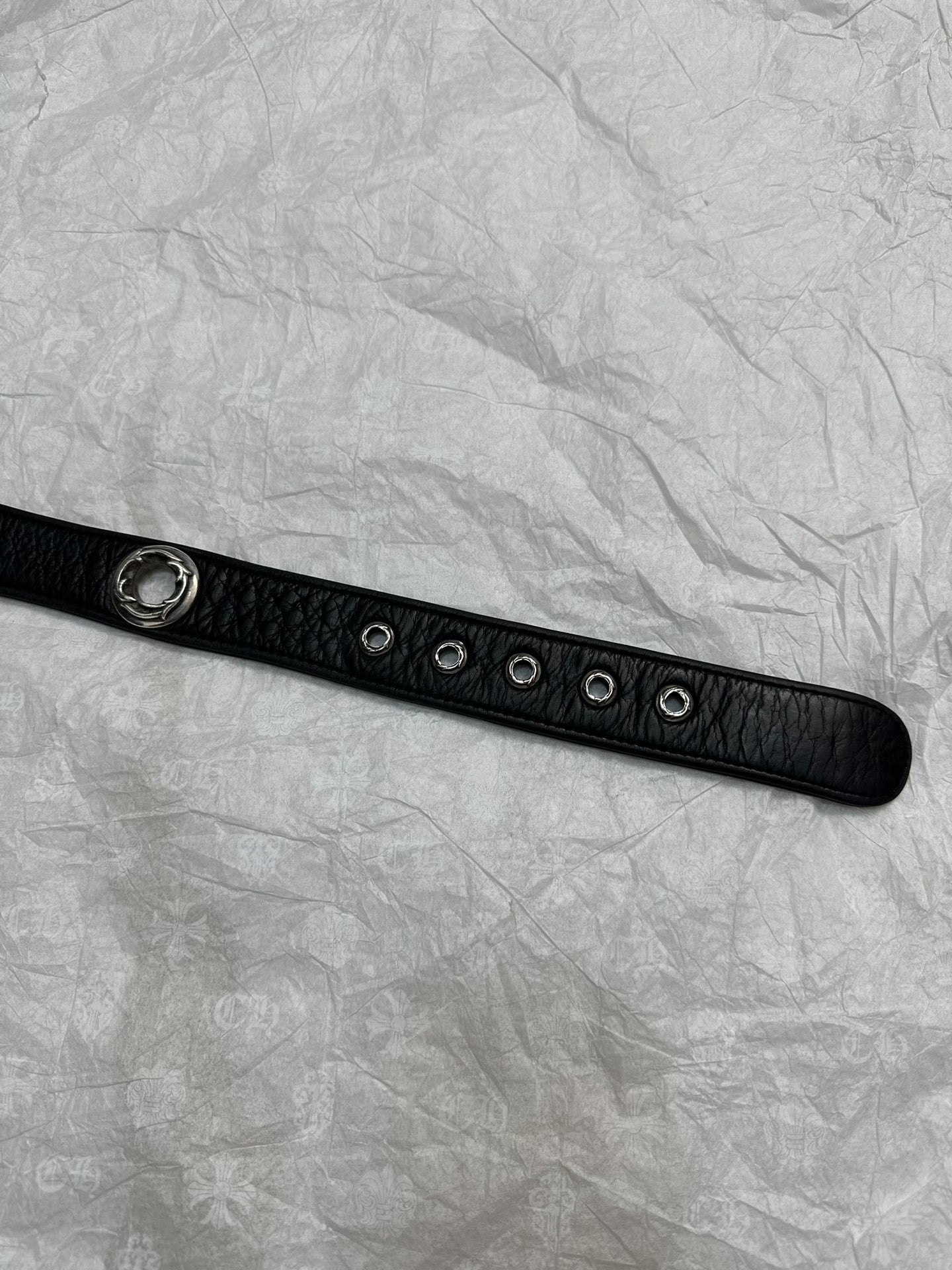 Chrome Hearts Vine Carved Leather Belt