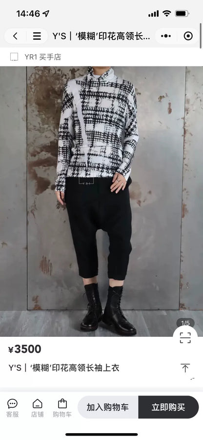 Yohji Yamamoto Long Sleeve Top