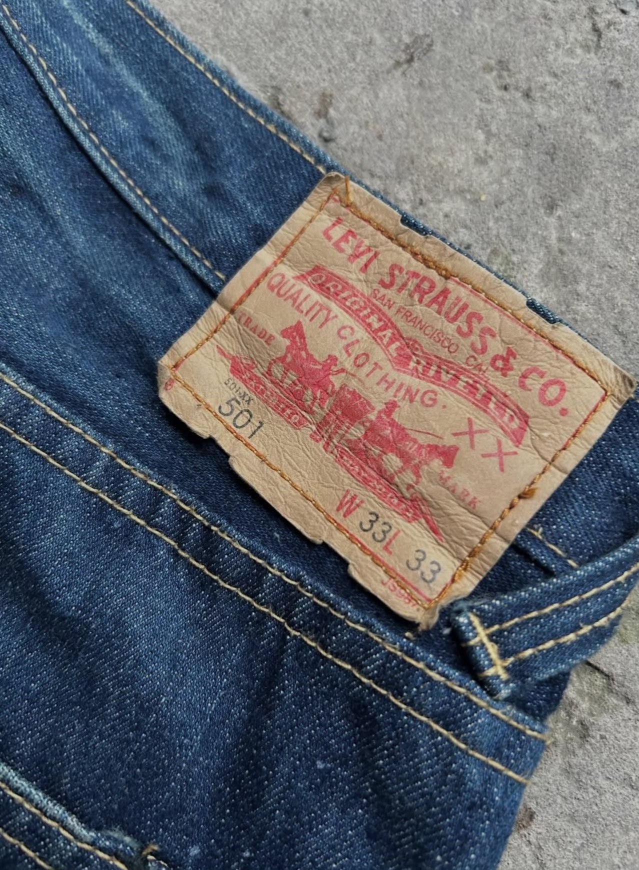Vintage Levis 501XX LVC 1966 Big E Jeans