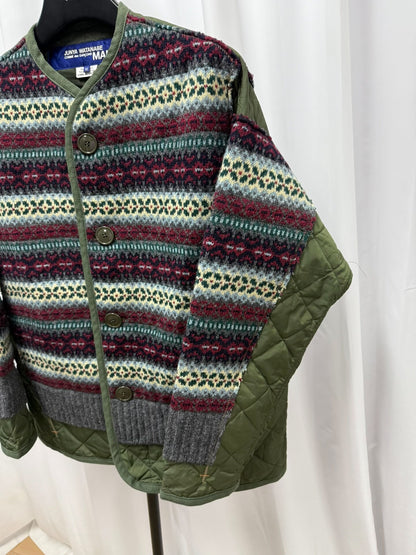 junya watanabe striped cotton jacket