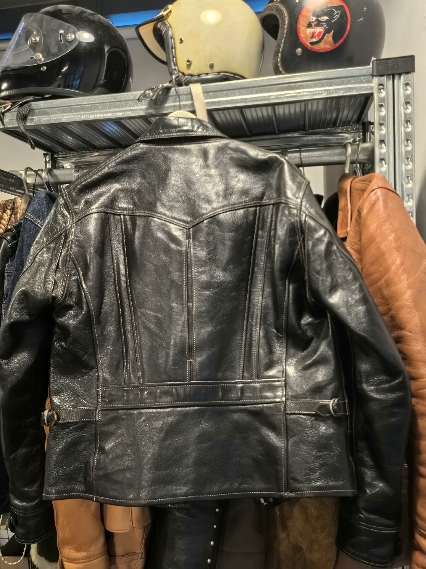 Freewheelers 1930's Caboose Black Leather Jacket