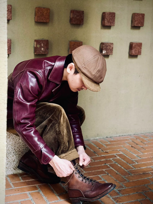 burgundy leather jacket with great condition