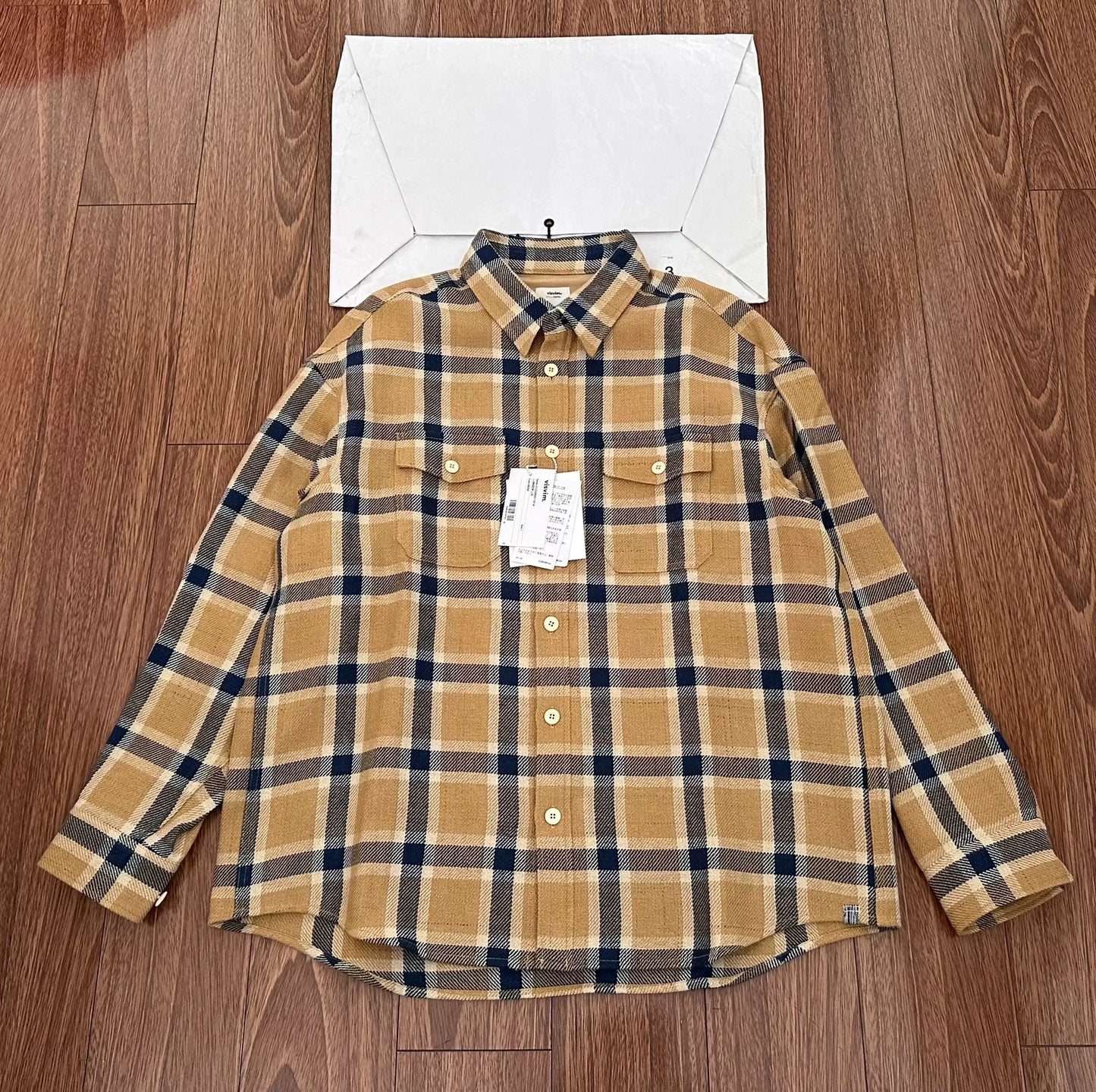 visvim lumber check long sleeve shirt