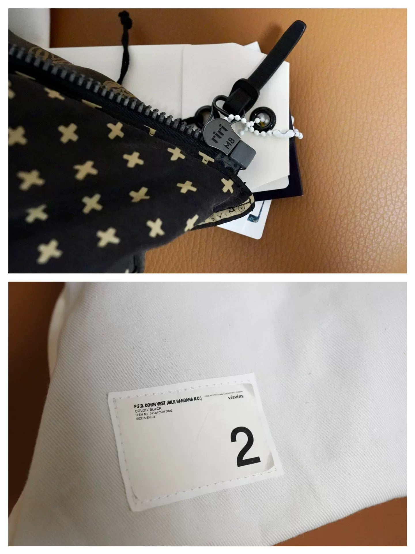 VISVIM P.F.D Down Vest Silk Bandana