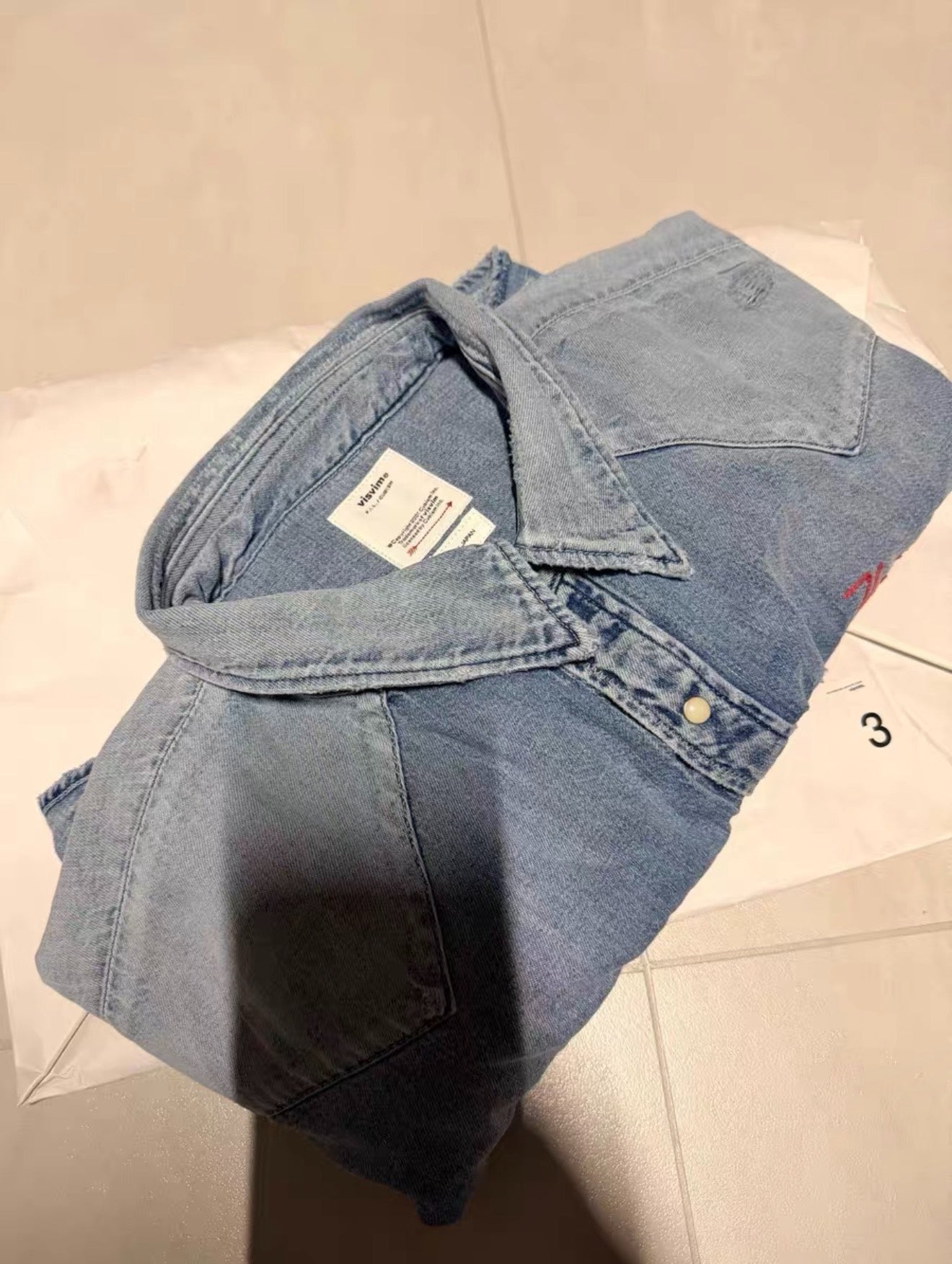 visvim Social Sculpture Crash Denim Shirt