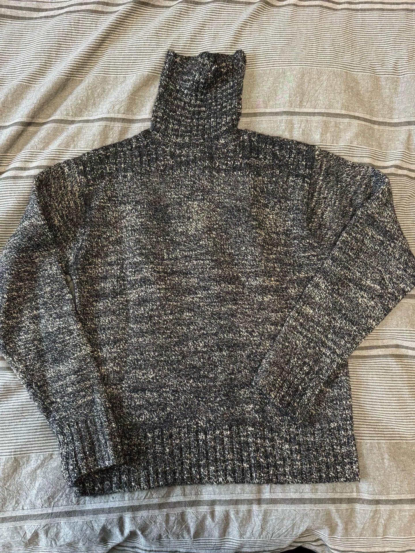 stylish high-neck knit sweater from RRL