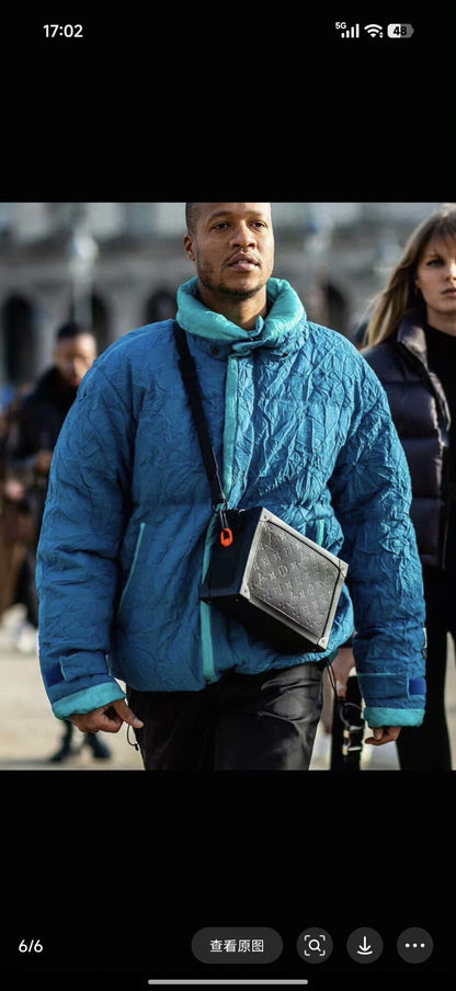 FACETASM 18AW Pleated Wool Down Jacket
