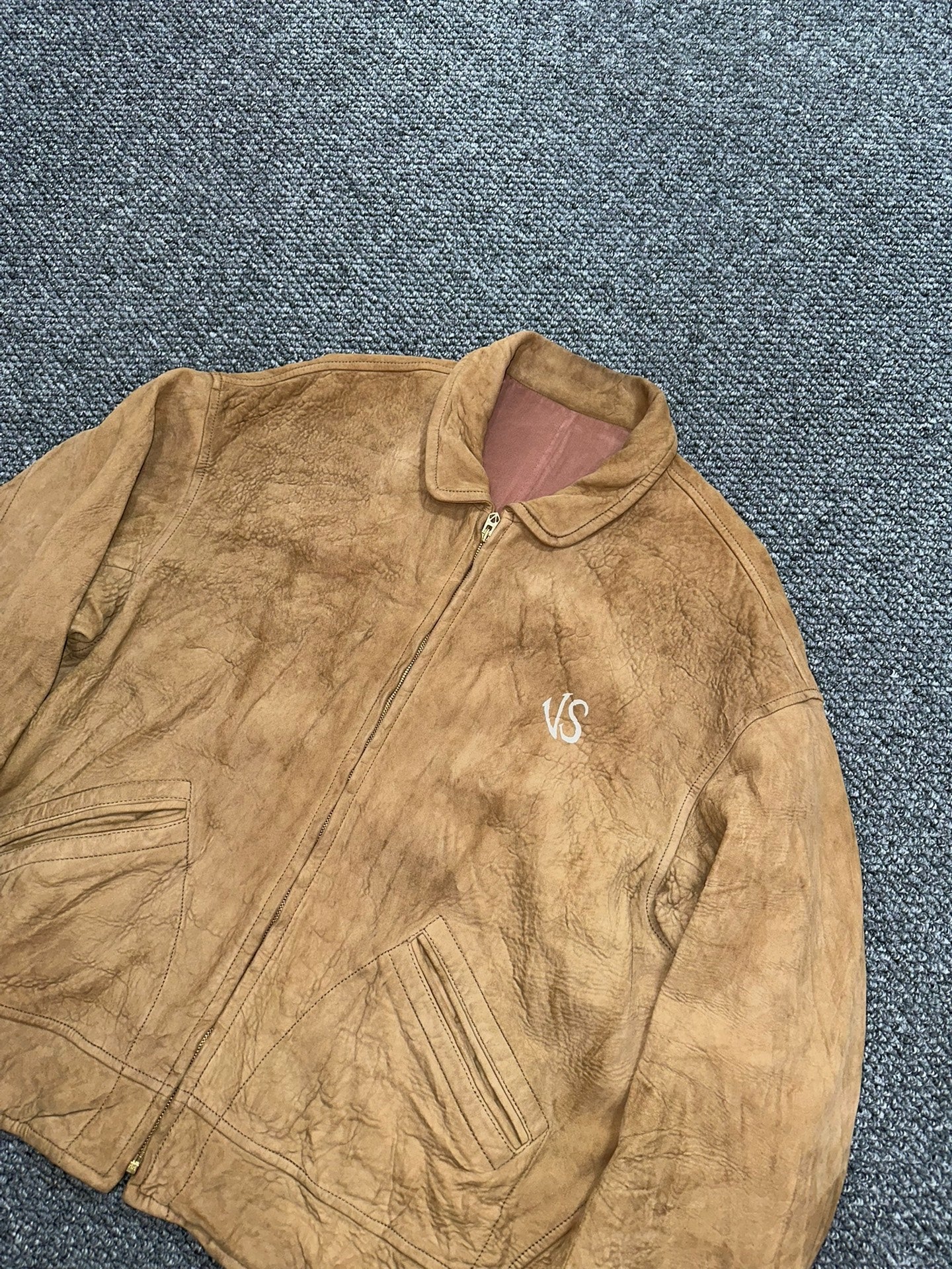 visvim munro sheepskin leather jacket