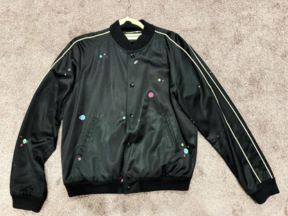 Saint Laurent Black Baseball Jacket