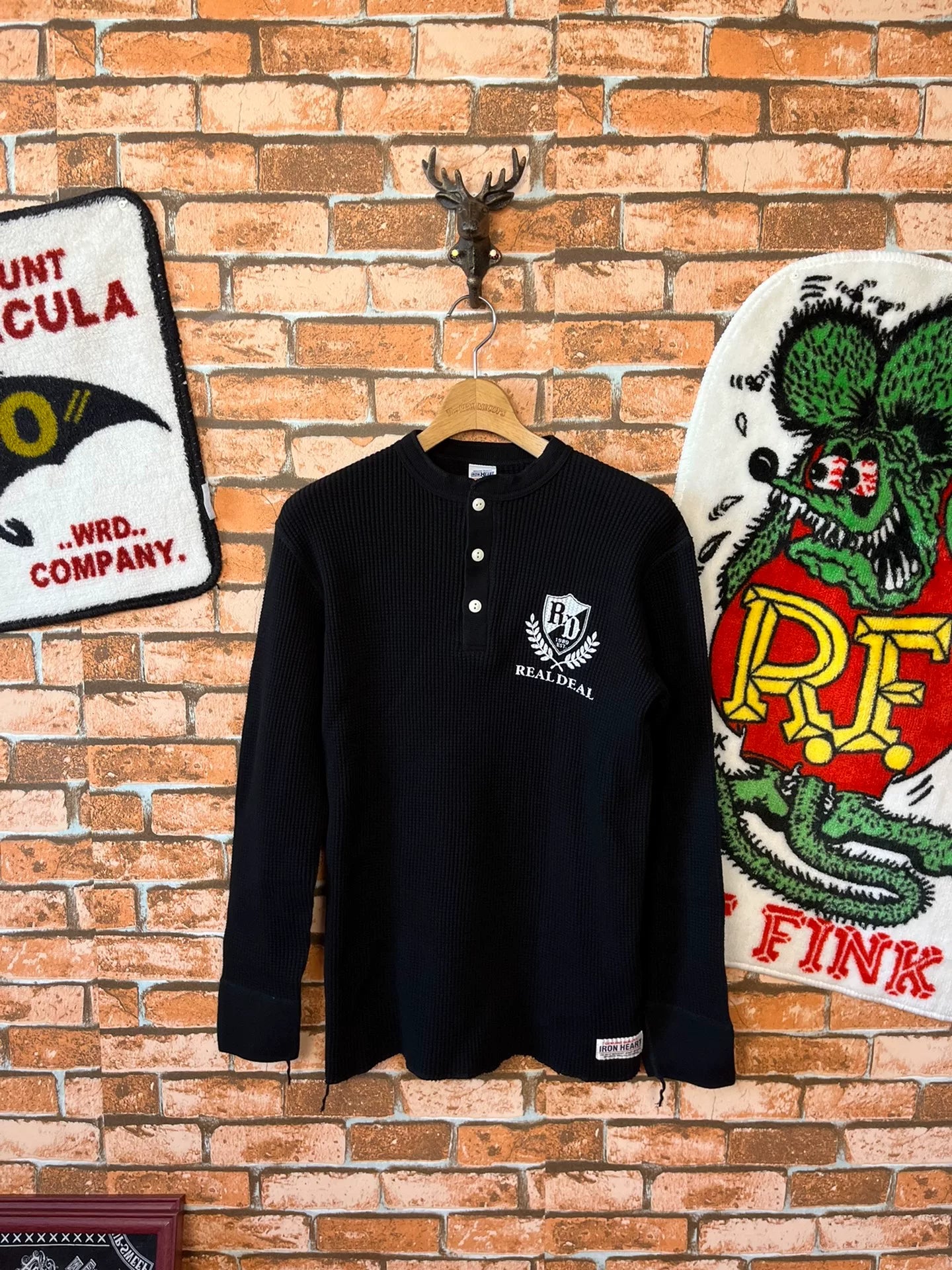 Iron Heart Waffle Knit T-Shirt