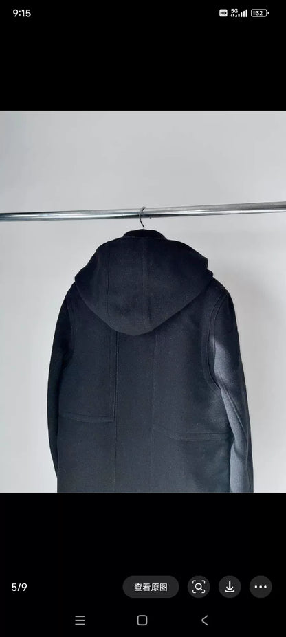 Ann Demeulemeester Hooded Double-Breasted Coat
