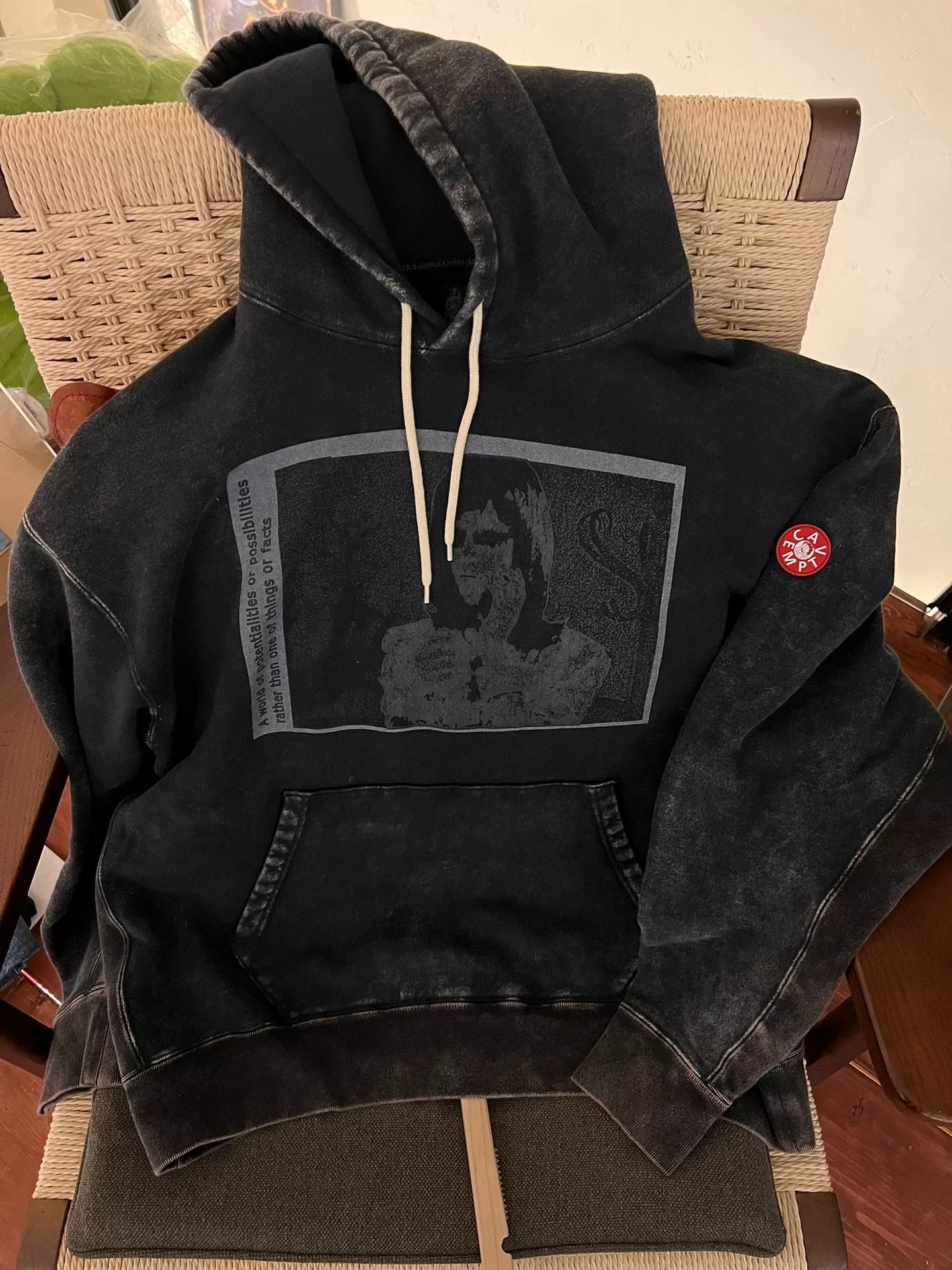 vintage Cav Empt graphic hoodie in black