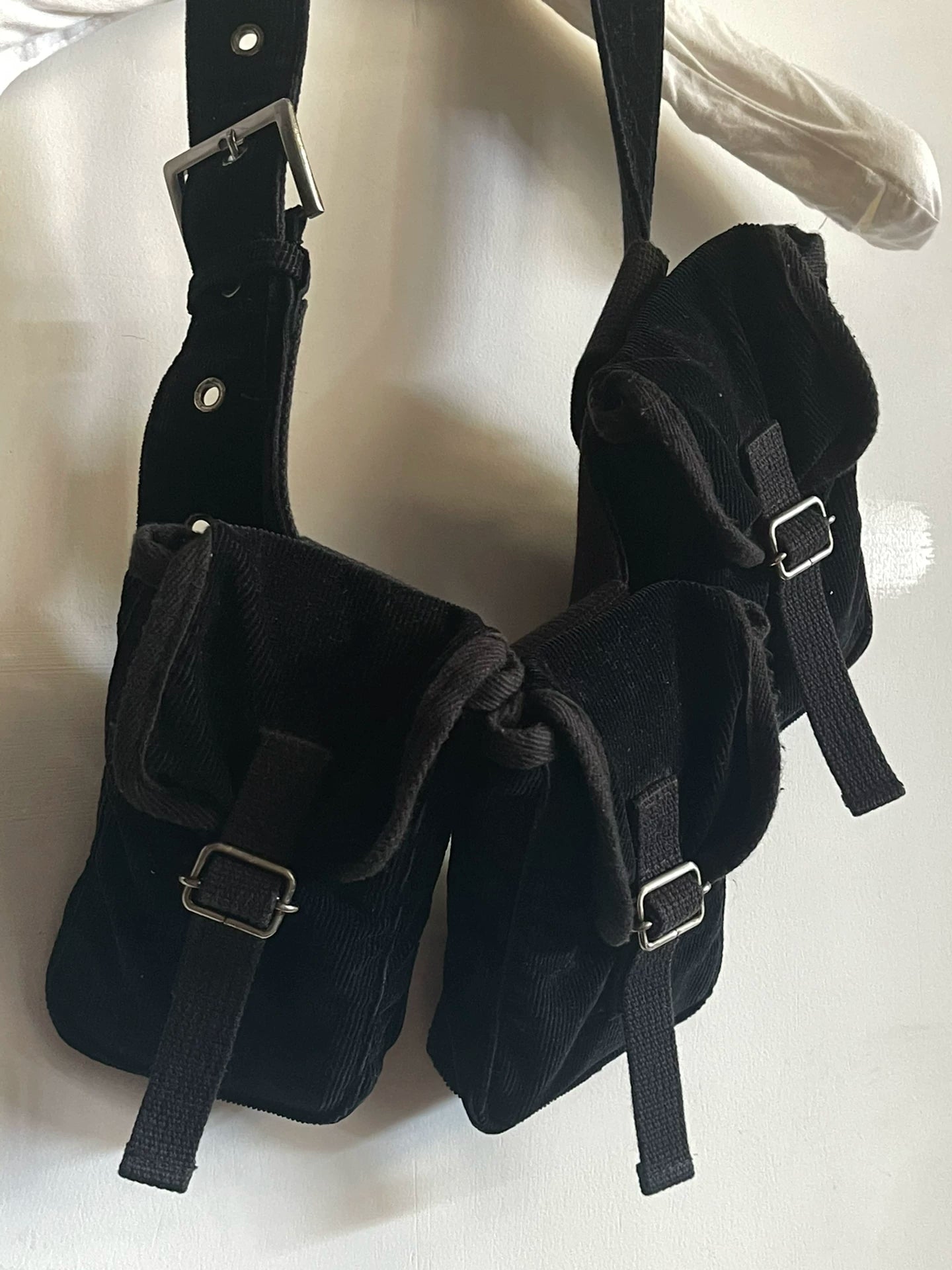 corduroy utility belt bag by jean paul gaultier