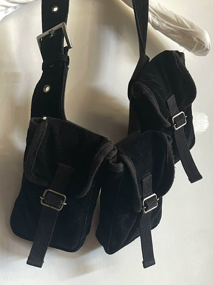 corduroy utility belt bag by jean paul gaultier