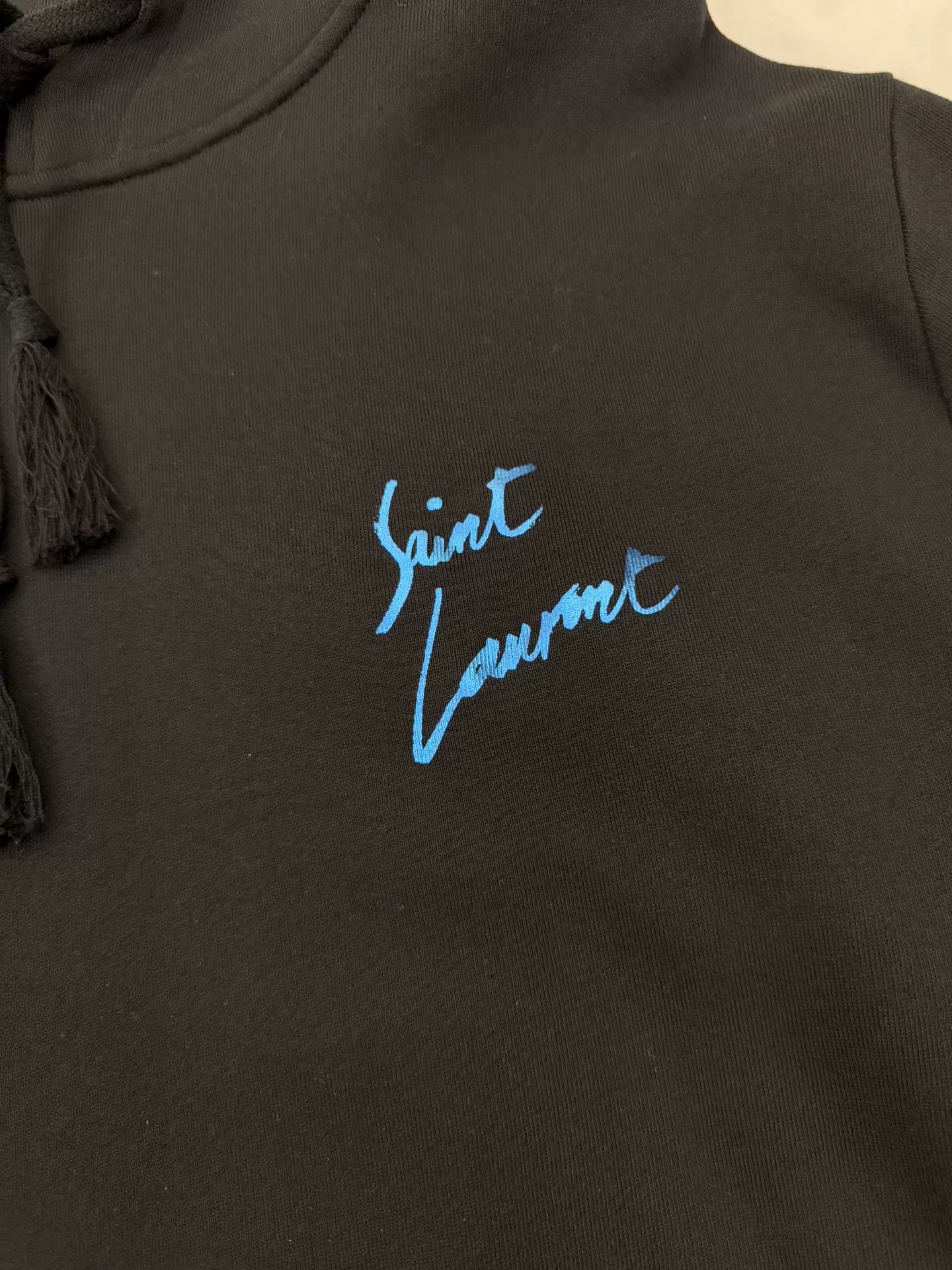 ysl saint laurent classic hoodie in gray