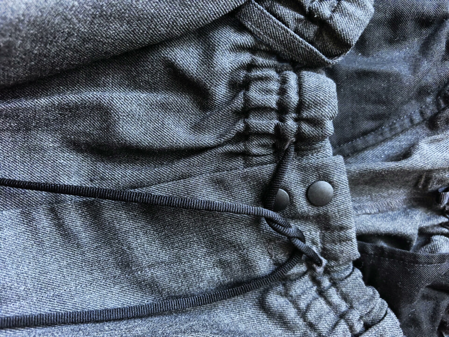 Y-3 Wool Cargo Pants in Dark Gray