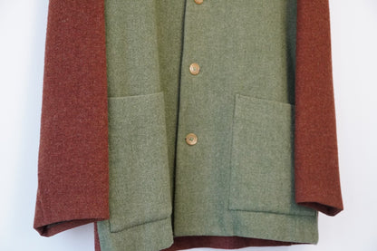 Yohji Yamamoto Color Block Wool Coat