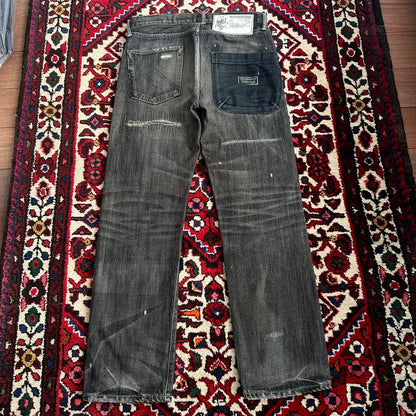 black denim pants from neighborhood