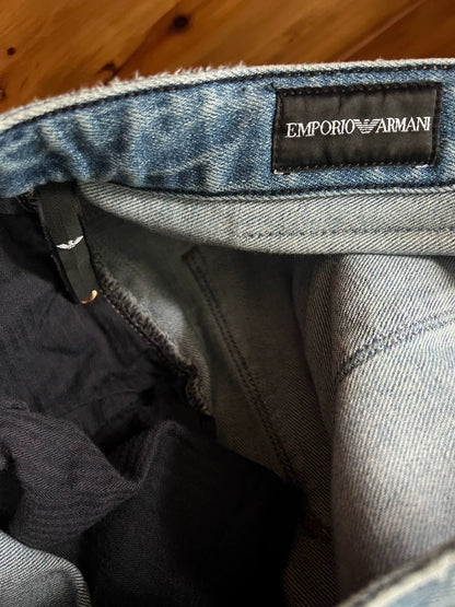 Emporio Armani Water-Washed Denim Jeans