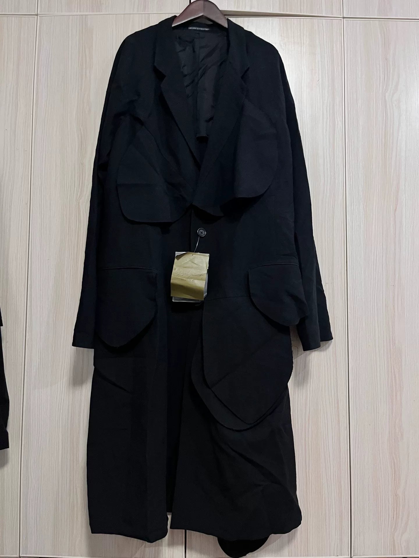 Yohji Yamamoto Black Mushroom Coat