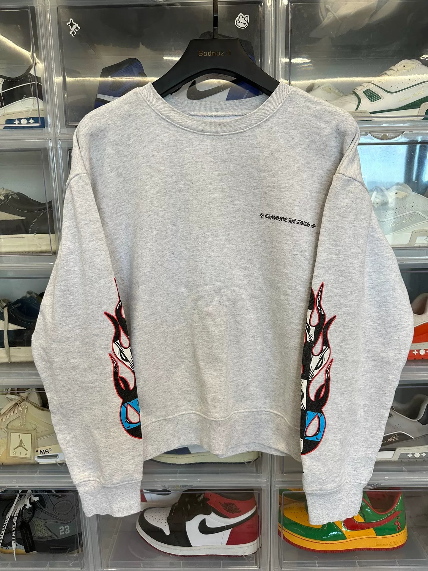 Chrome Hearts Mattyboy Graffiti Gray Crewneck