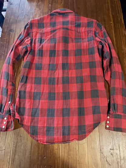POLO COUNTRY Red Black Plaid Shirt