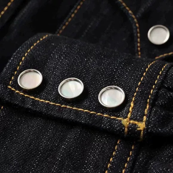 The Flat Head Classic Western Denim Shirt