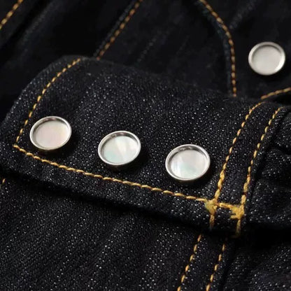 The Flat Head Classic Western Denim Shirt