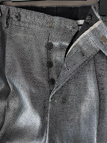 stylish silver cropped pants by rick owens