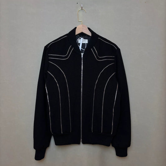 Saint Laurent Striped Bomber Jacket