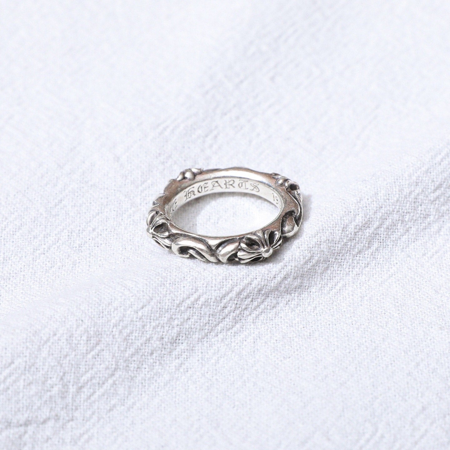 Chrome Hearts 925 Silver Cross Ring