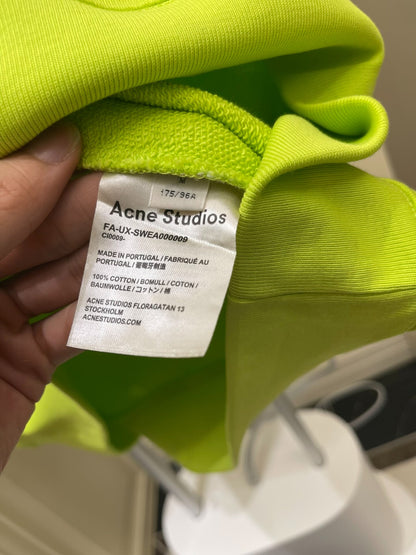 Acne Smile Hoodie in Bright Green