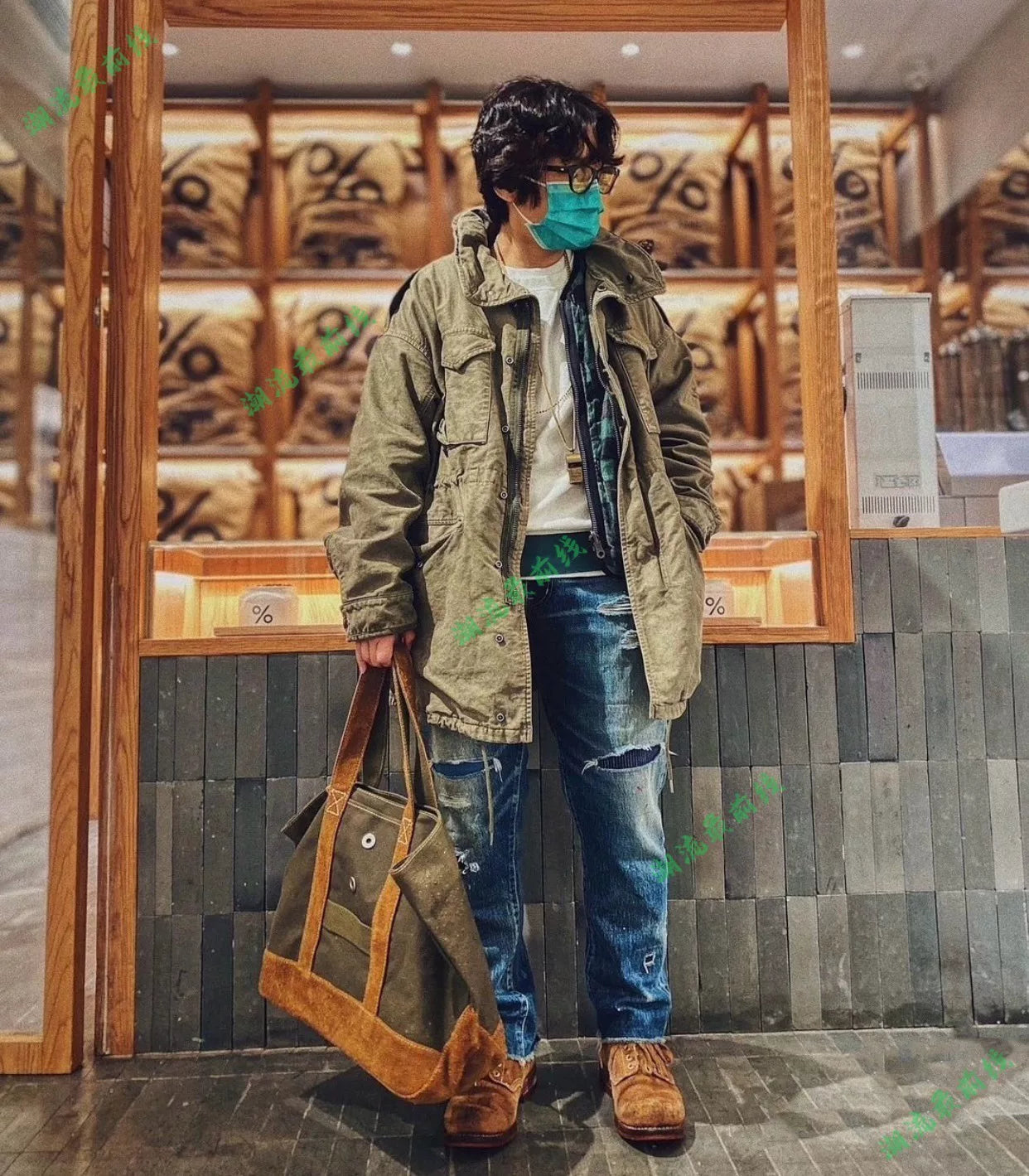 visvim bickle G.cords parka m65 jacket