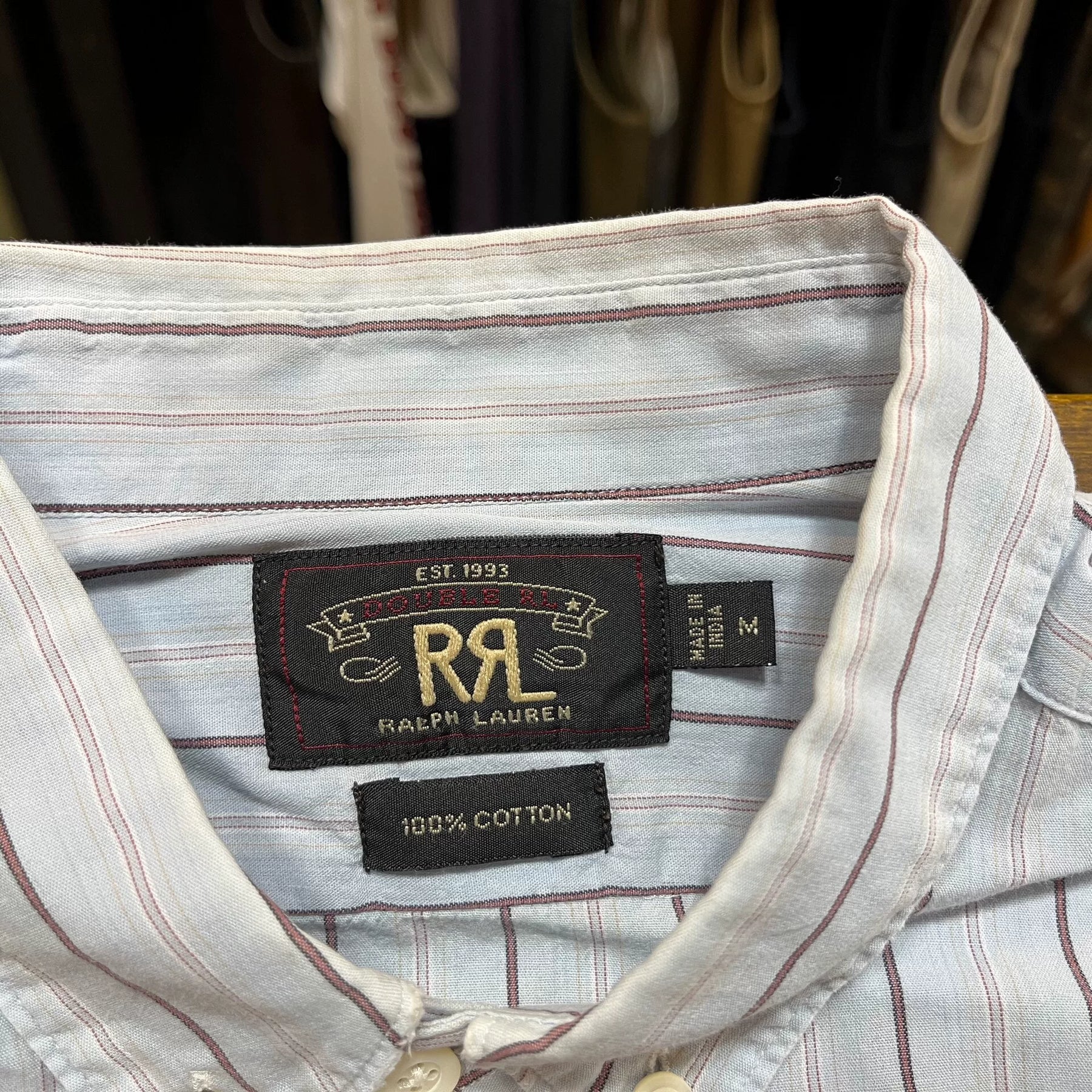 RRL Vintage Striped Shirt
