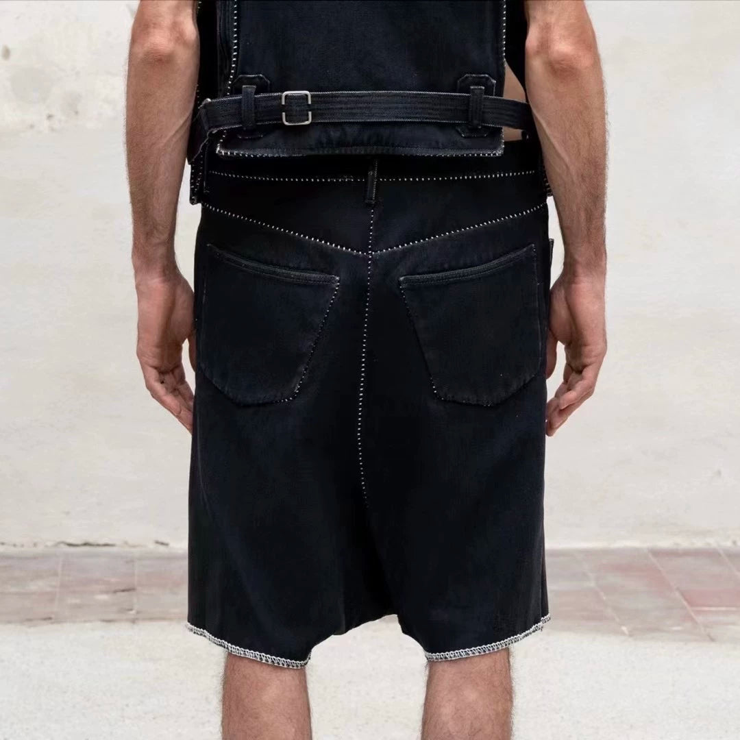 carol christian poell short denim shorts