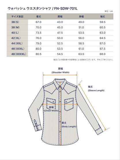 The Flat Head Wabash Stripe Western Shirt