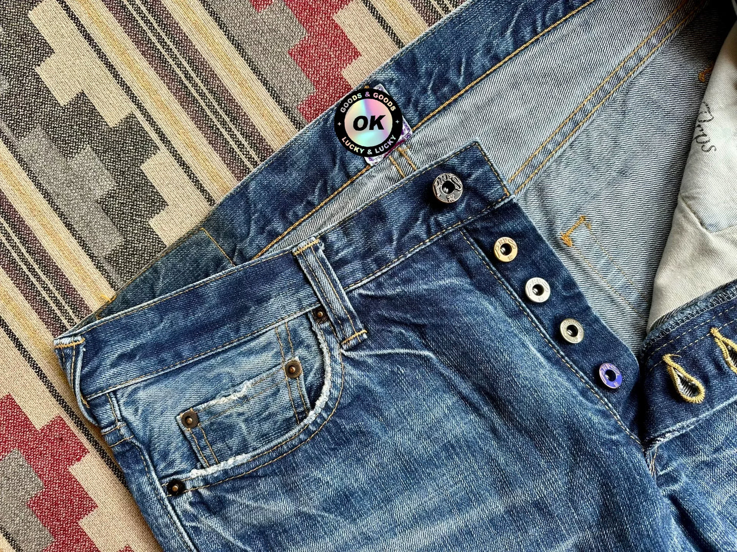 Prps Heavily Washed Distressed Jeans