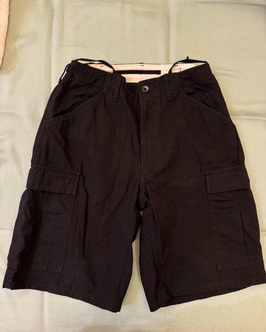 nanamica cargo shorts black 30