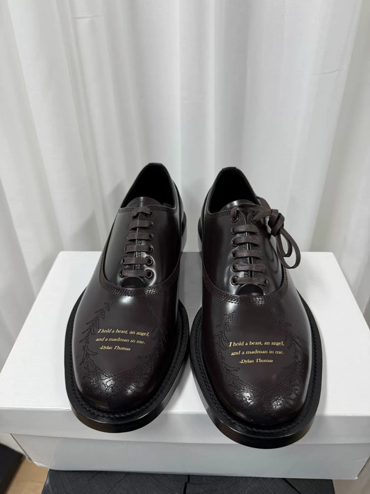 UNDERCOVER Poetry Derby Shoes in Size M