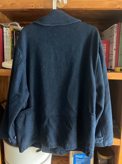 porter classic kendo duffle jacket indigo