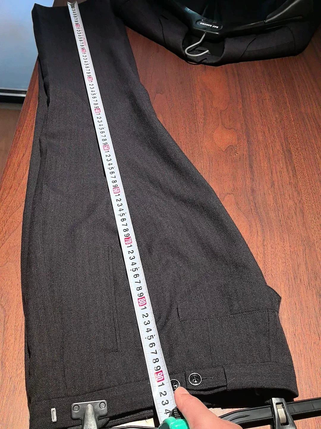 RAF SIMONS Black Wool Suit Set