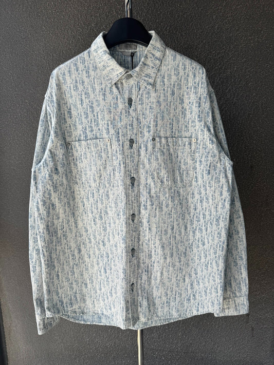 Dior Oblique Denim Shirt Size 40 Brand