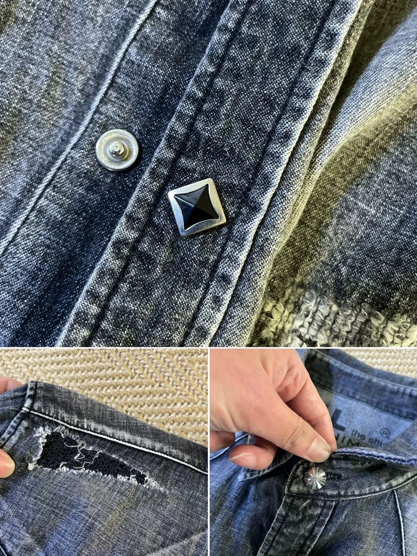 Vanquish & Fragment Denim Long Sleeve Shirt
