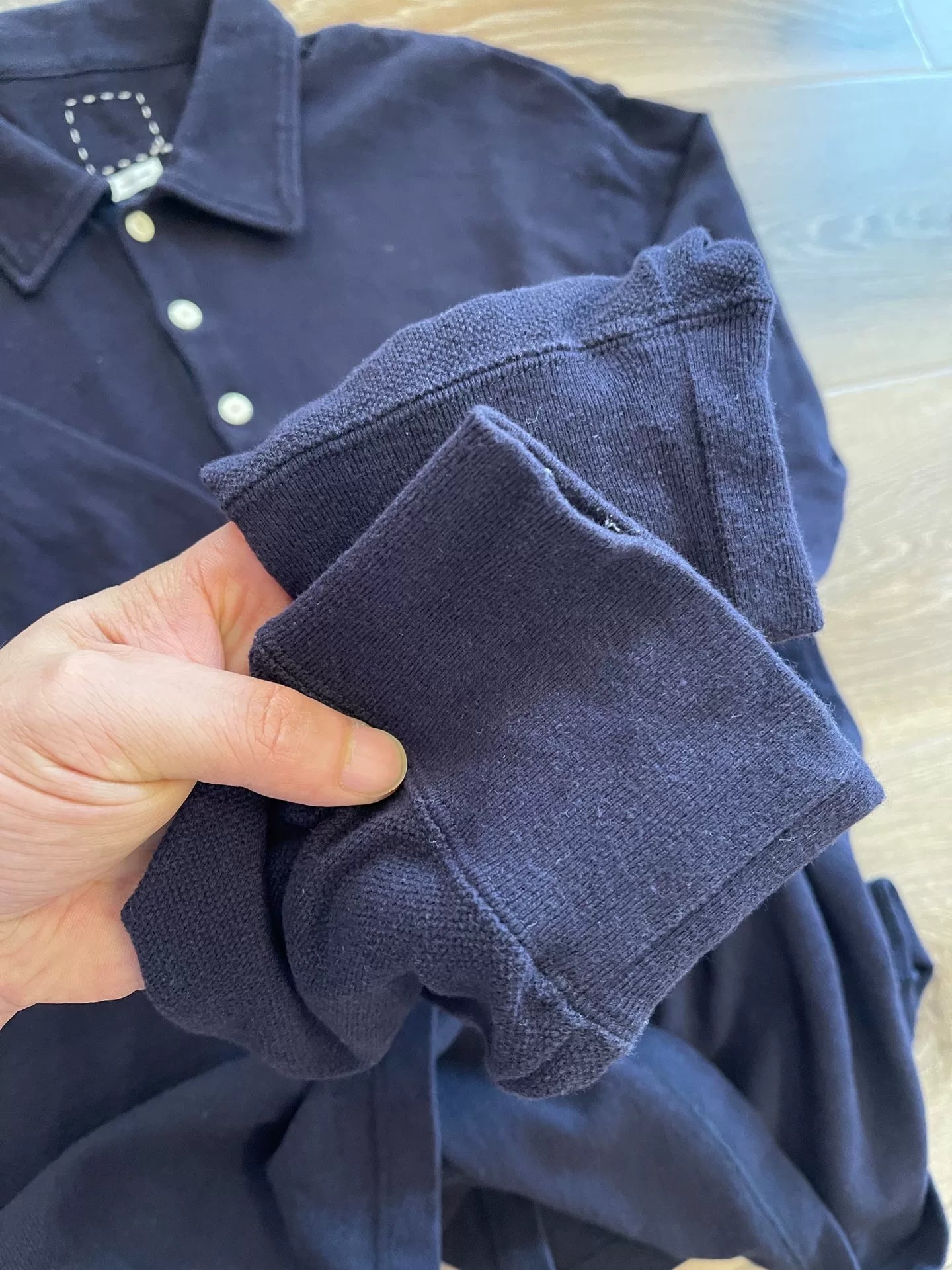 VISVIM WELLER L/S Solid Polo
