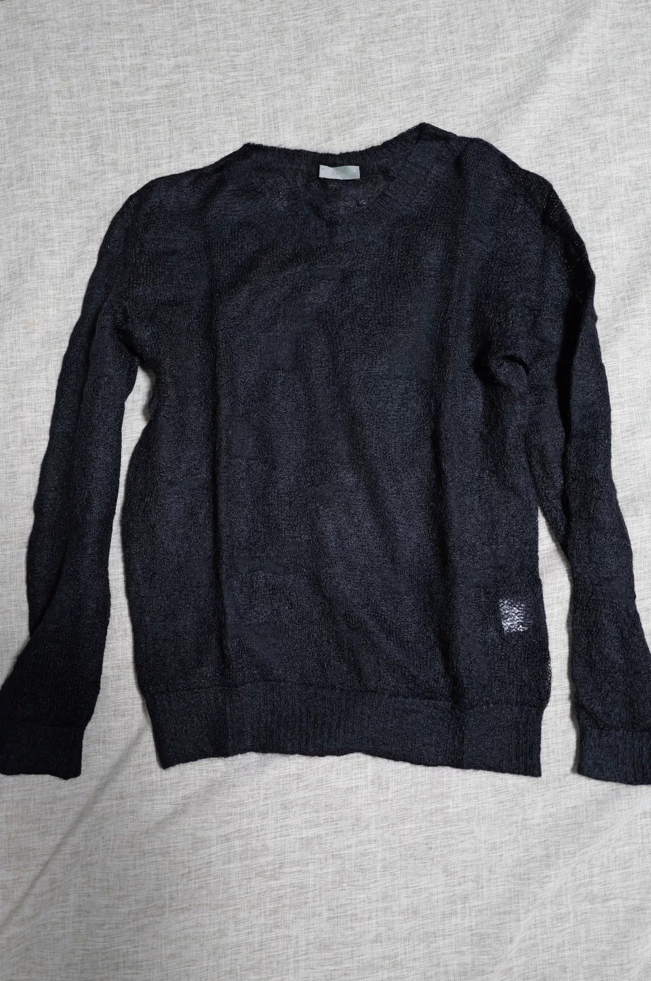 Dior Homme Black Mohair Blend Sweater