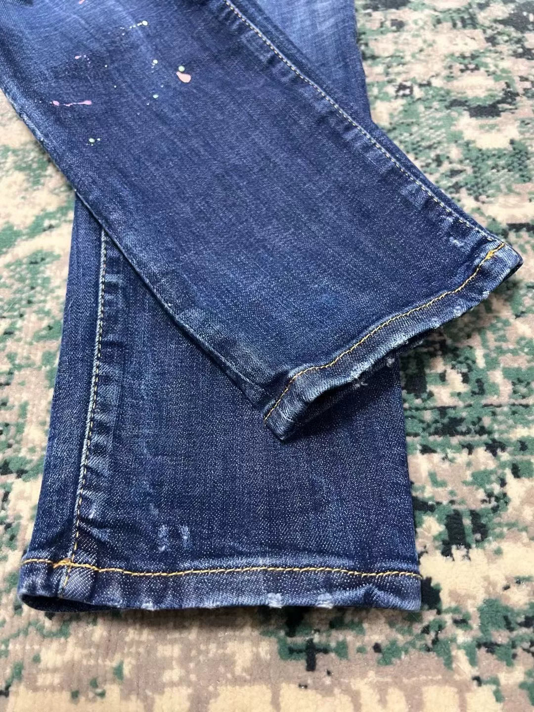 dsquared2 blue washed denim skater pants