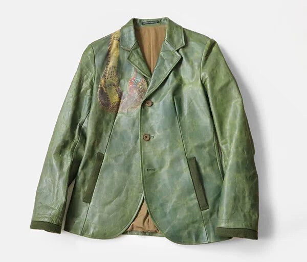 Yohji Yamamoto Cobra Skin Leather Jacket