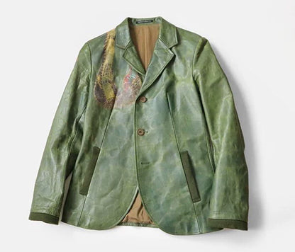 Yohji Yamamoto Cobra Skin Leather Jacket