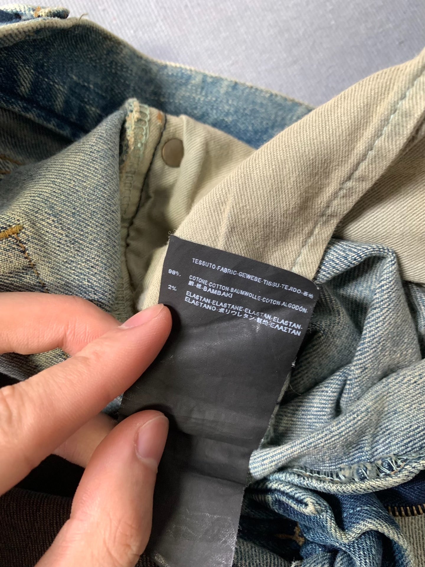 Saint Laurent Distressed Skinny Jeans